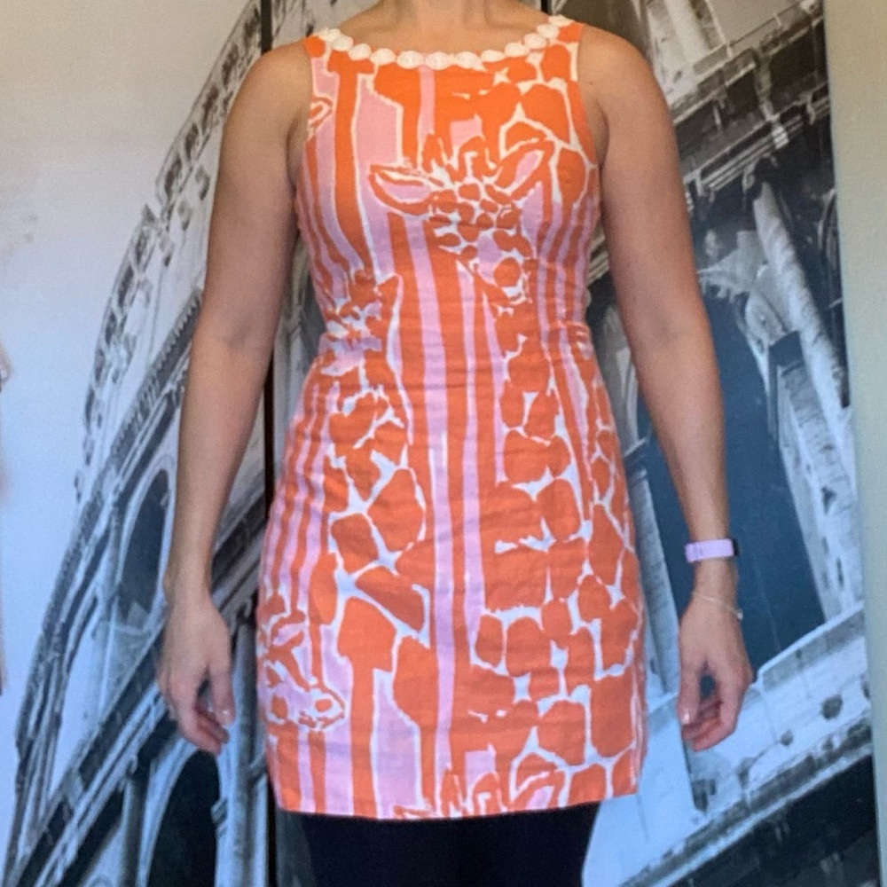 Giraffe print Lilly Pulitzer shift dress